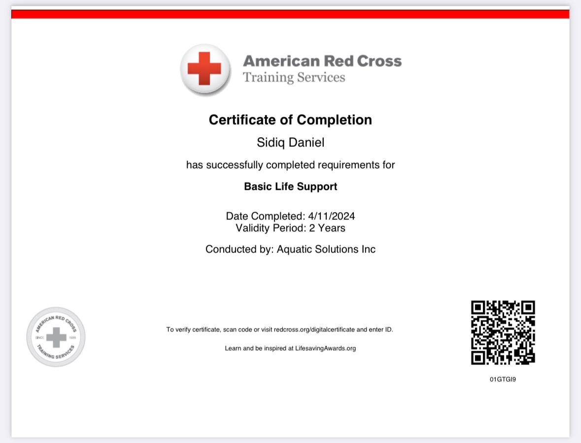 Basic Life Support Certification