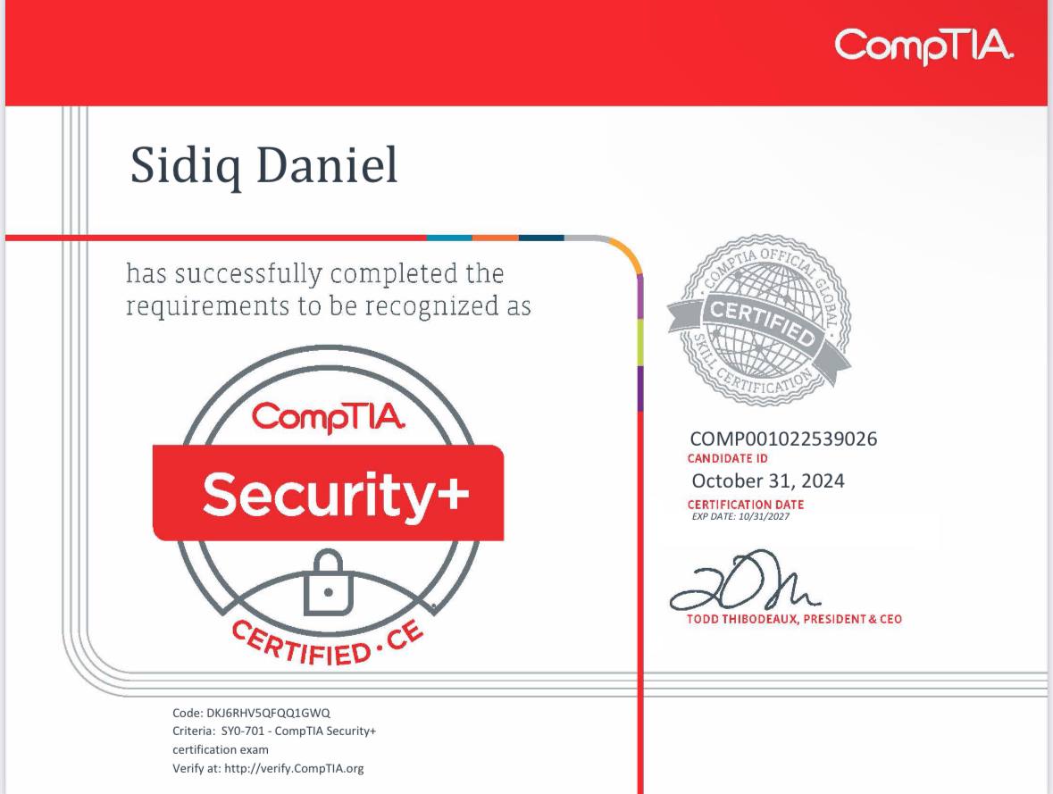 CompTIA Security+ SY0-701